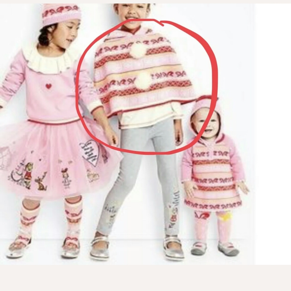 Hanna Andersson Dr Seuss Sweater Poncho Hooded